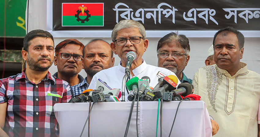যারা গণহত্যায় জড়িত ছিল তাদের বিএনপিতে নেওয়া হবে না: মির্জা ফখরুল