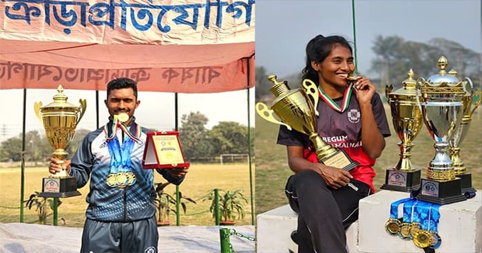 জাবিতে বার্ষিক ক্রীড়া প্রতিযোগিতায় স্বর্ণপদক পেলেন রাসেল ও ফাতেমা