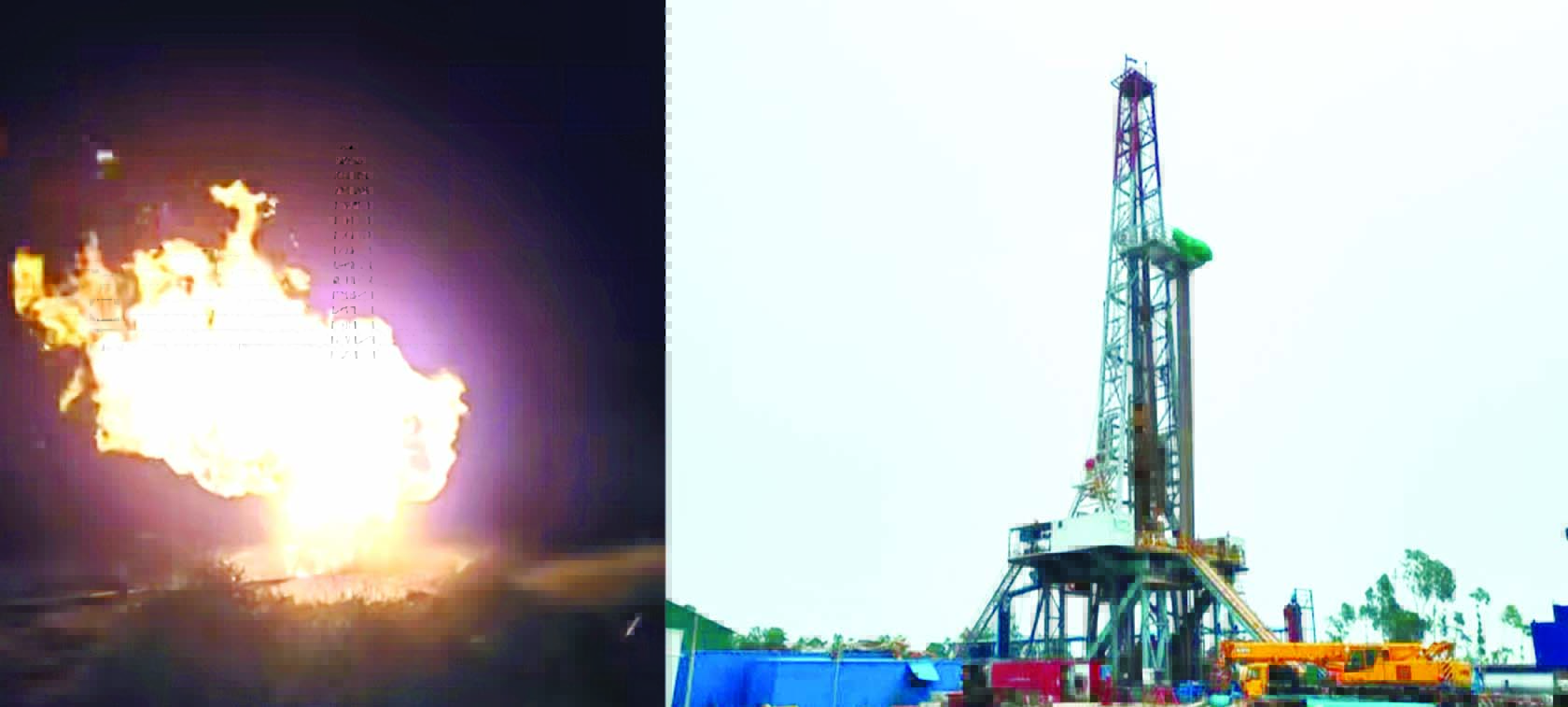 মাদারগঞ্জে অনুসন্ধান কূপ-১ থেকে পরীক্ষামূূলক গ্যাসের সন্ধান