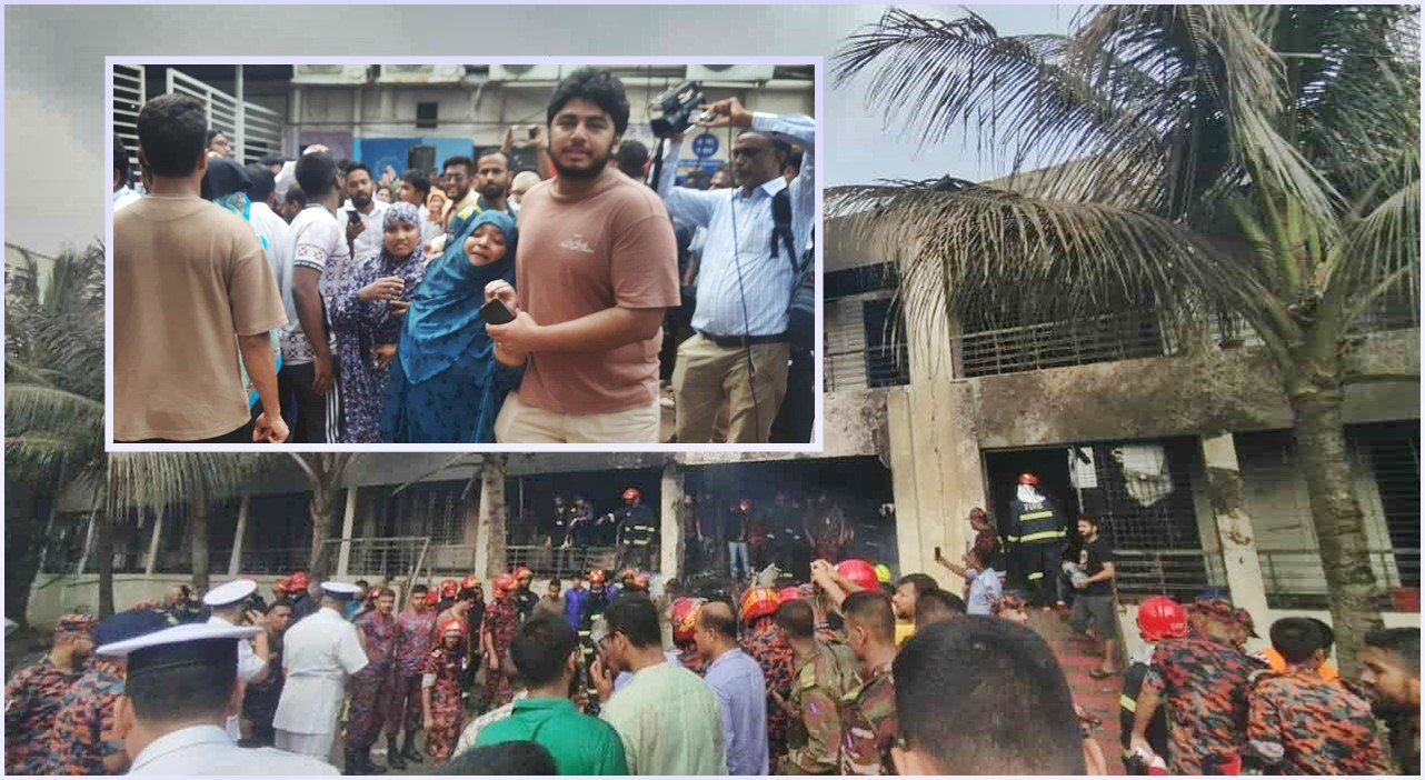 বিকট শব্দের পর মুহূর্তেই ঝলসে যায় আমার মুখ