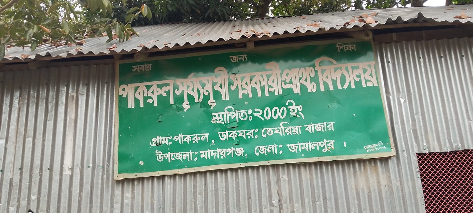 মাদারগঞ্জে পাকরুল সূর্য্যমূখী সঃ প্রাঃ বিদ্যালয়ে শিক্ষার্থীর উপস্থিতি নেই