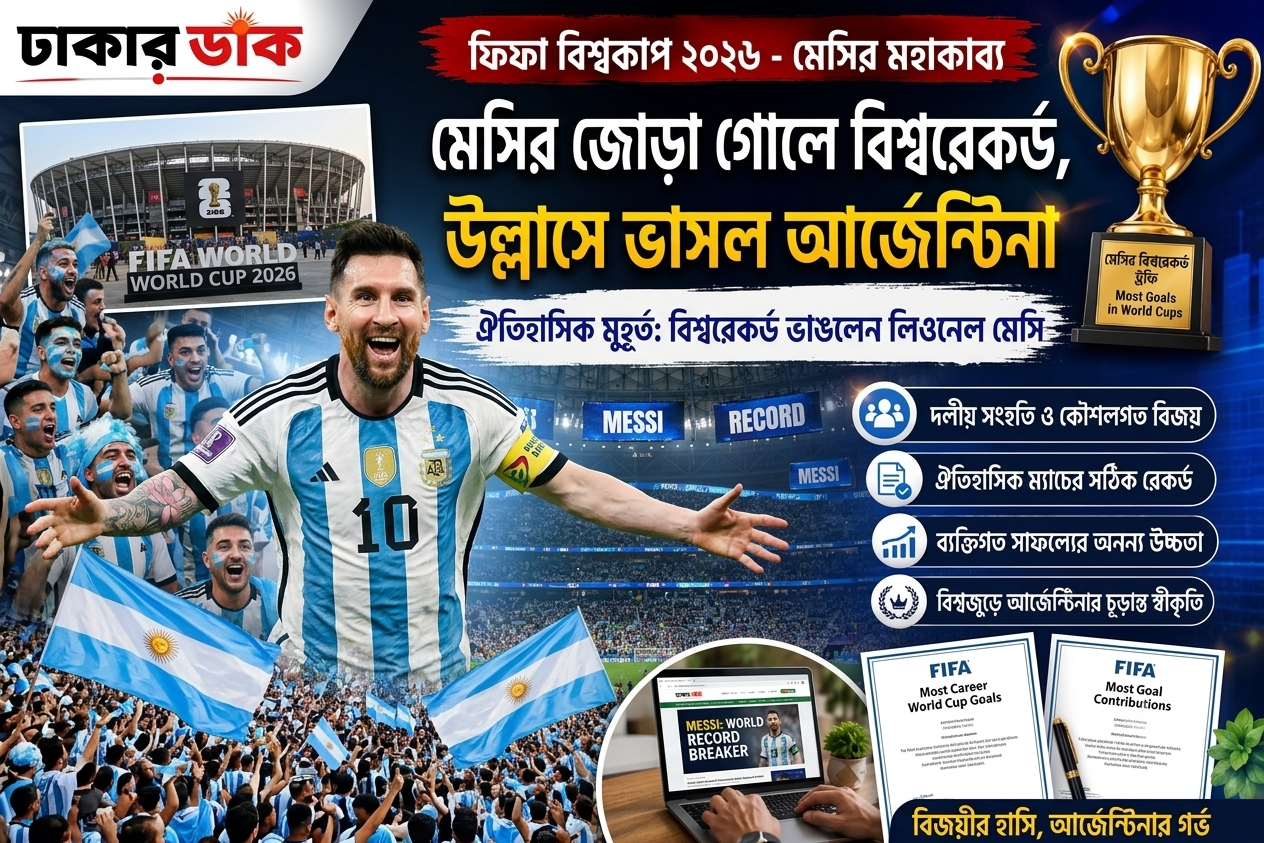মেসির বিশ্ব রেকর্ড : অস্ট্রিয়ার বিপক্ষে আর্জেন্টিনার জয়