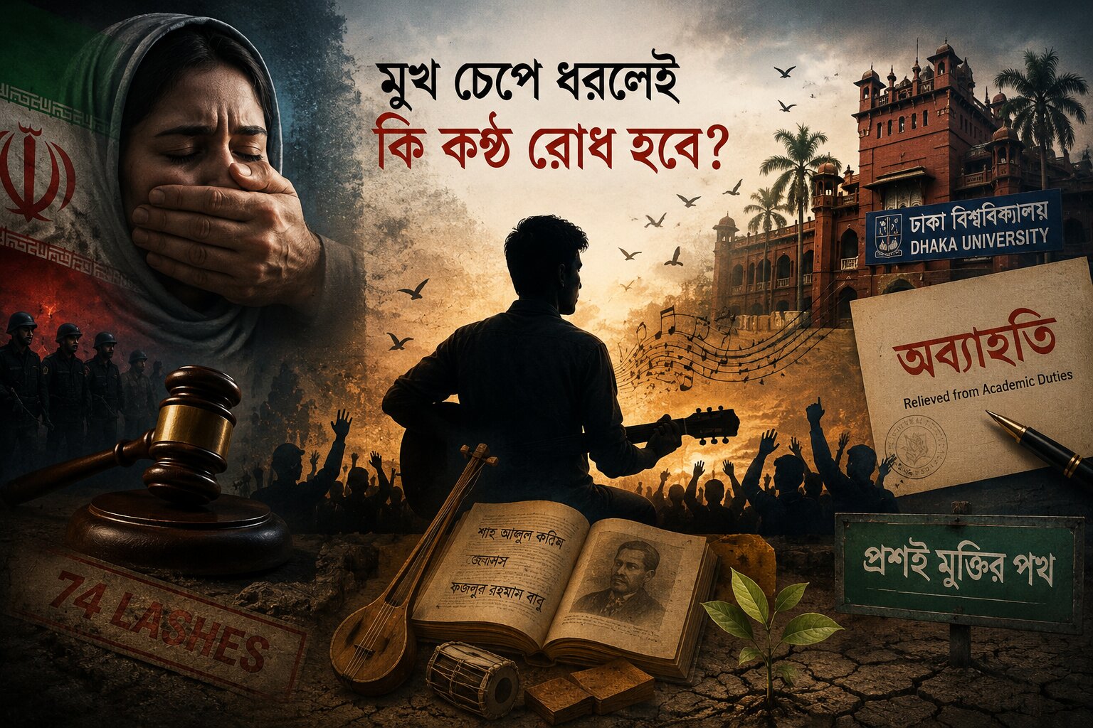 মুখ চেপে ধরলেই কি কণ্ঠ রোধ হবে?