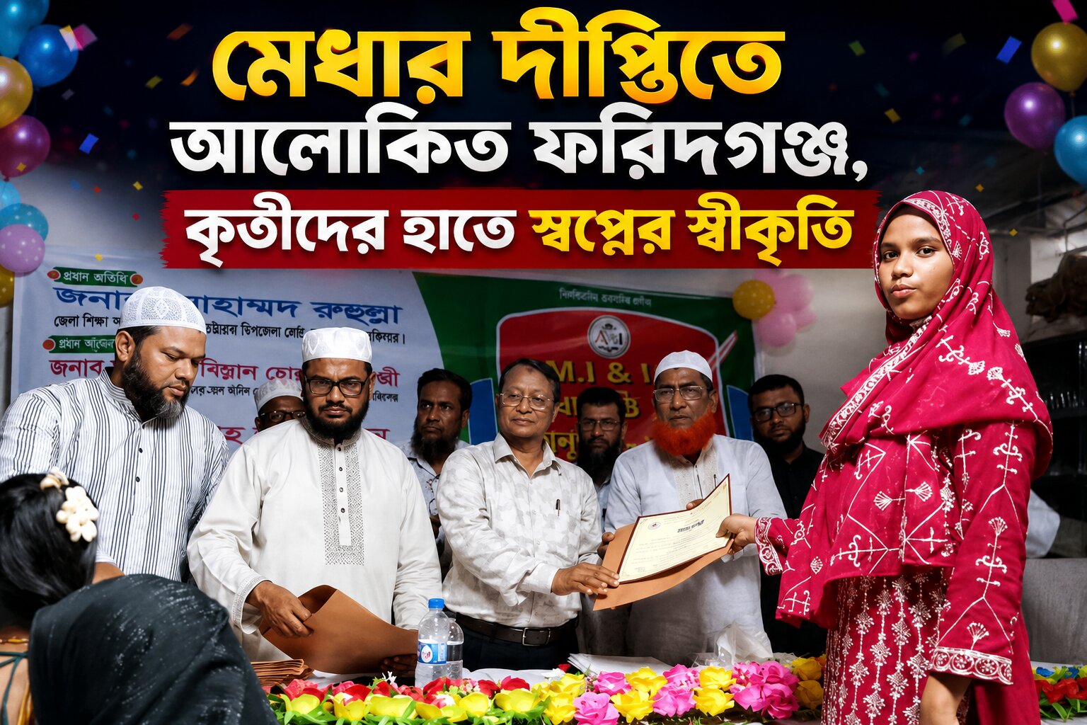 <span>কৃতী শিক্ষার্থীদের স্বপ্নপূরণের পথে নতুন প্রেরণা / </span>ফরিদগঞ্জে এএমআই ও আইইএস-এর মেধা বৃত্তি প্রদান অনুষ্ঠান: