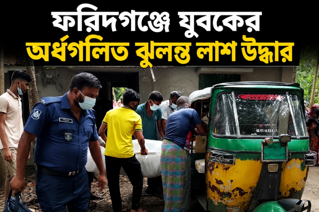 ফরিদগঞ্জে যুবকের অর্ধগলিত ঝুলন্ত লাশ উদ্ধার