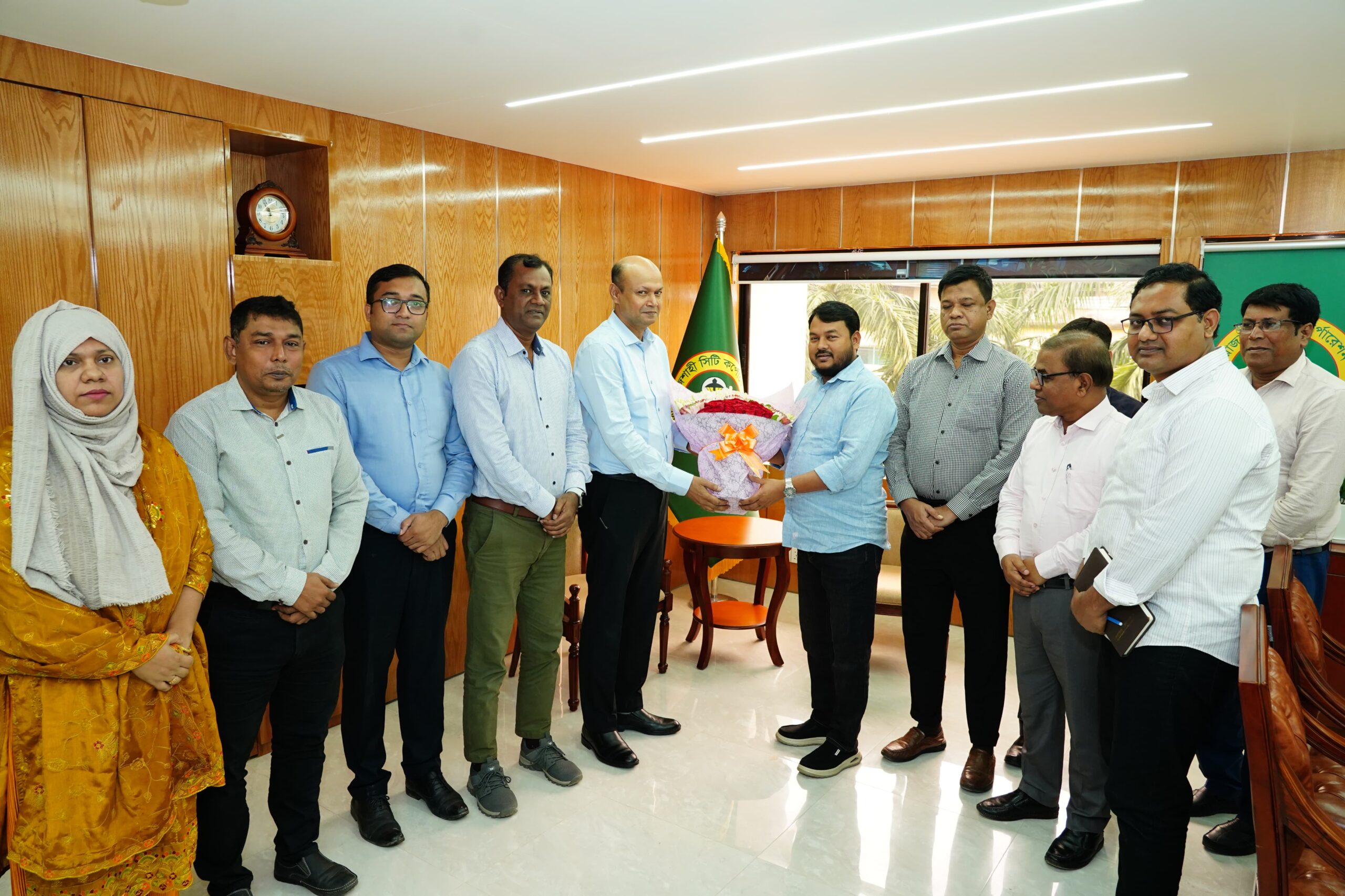 রাসিক প্রশাসকের সঙ্গে রাজশাহী ওয়াসার নবনিযুক্ত এমডির সৌজন্য সাক্ষাৎ