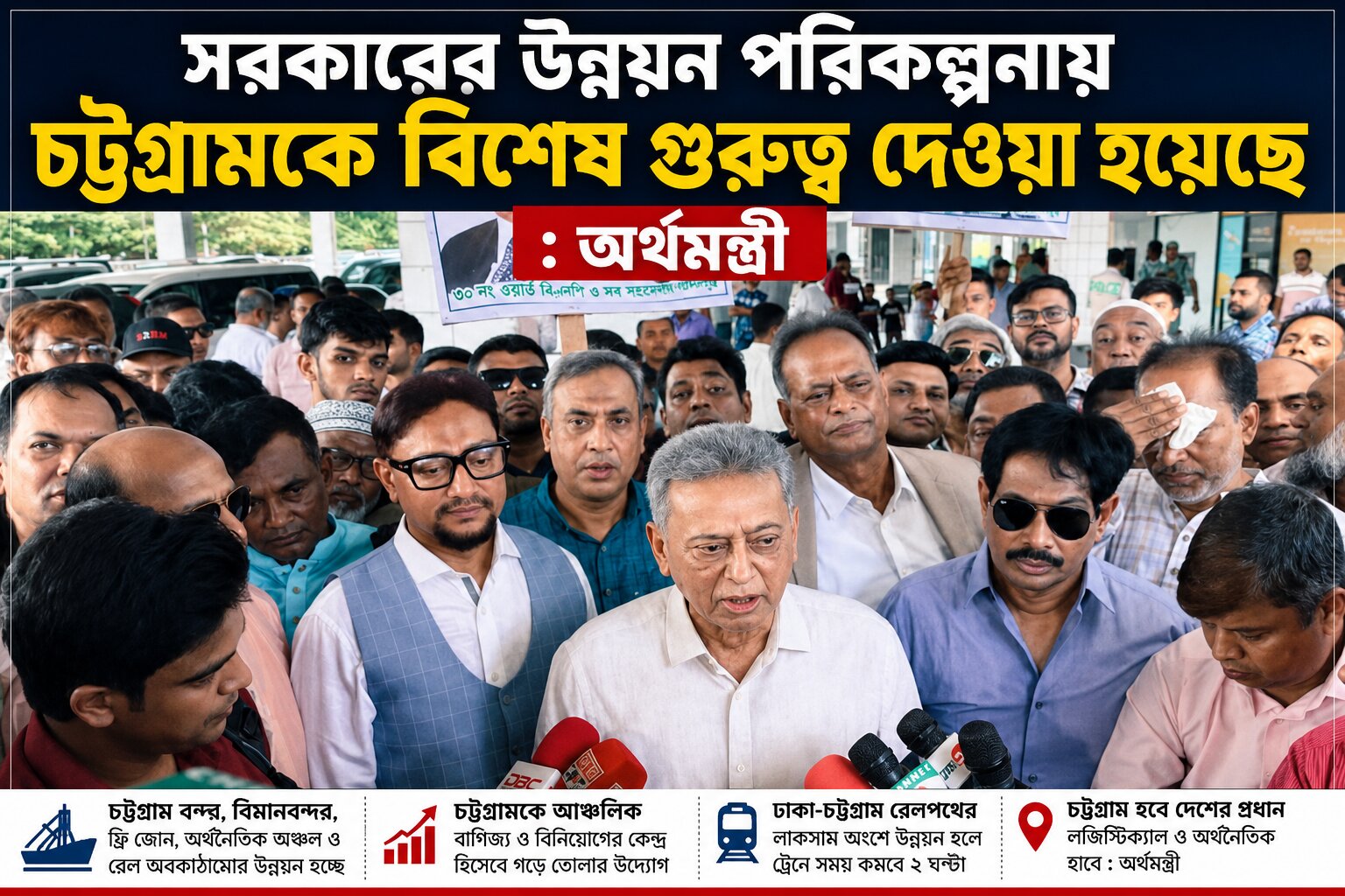 সরকারের উন্নয়ন পরিকল্পনায় চট্টগ্রামকে বিশেষ গুরুত্ব দেওয়া হয়েছে: অর্থমন্ত্রী