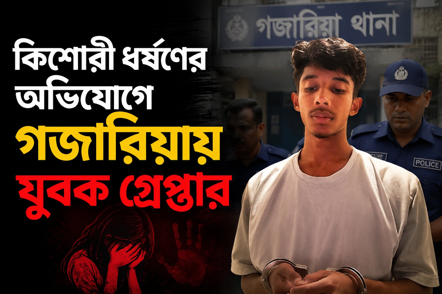 কিশোরীকে ধর্ষণ ও অন্তঃসত্ত্বা: গজারিয়ায় অভিযুক্ত গ্রেপ্তার