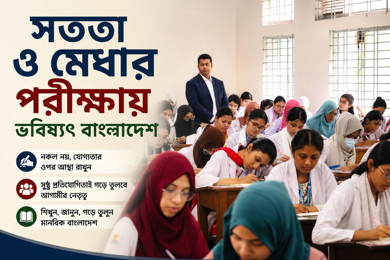 সততা ও মেধার পরীক্ষায় ভবিষ্যৎ বাংলাদেশ