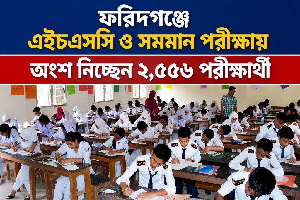 ফরিদগঞ্জে এইচএসসি ও সমমান পরীক্ষায় ২৫৫৬ জন পরীক্ষার্থী অংশগ্রহন 