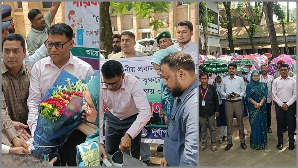 দুর্গাপুর উপজেলা পরিদর্শনে রাজশাহী জেলা প্রশাসক কাজী শহীদুল ইসলাম