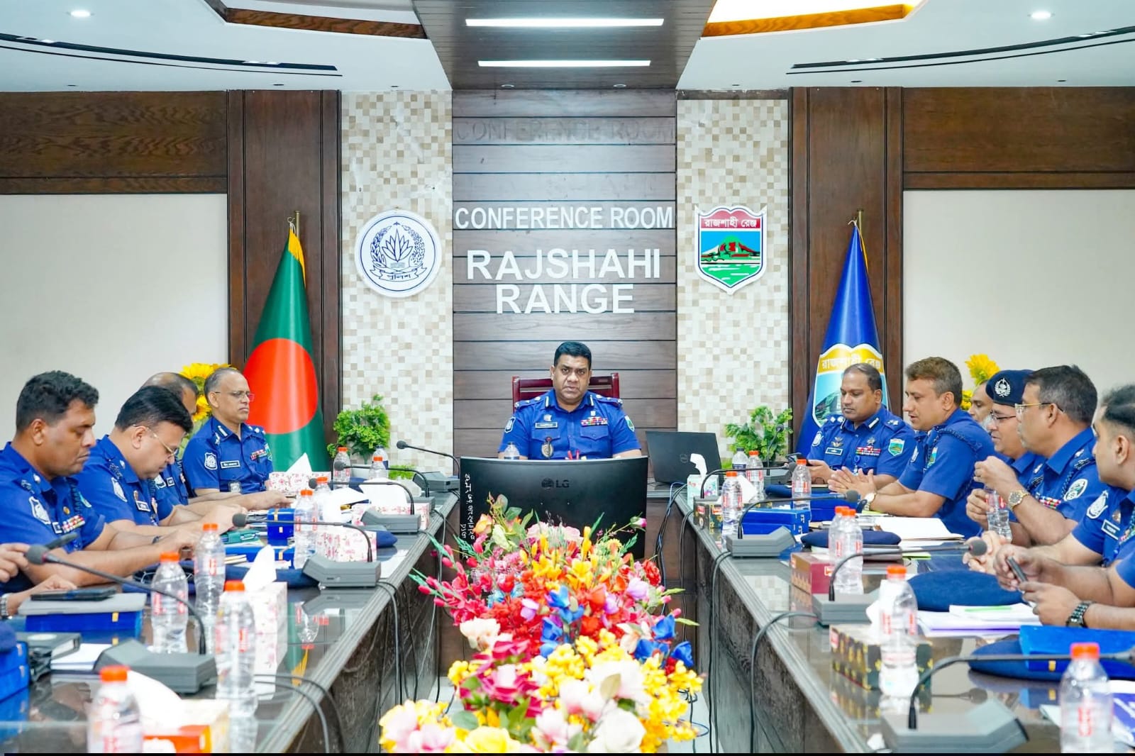 রাজশাহী রেঞ্জে মাসিক অপরাধ পর্যালোচনা সভা অনুষ্ঠিত