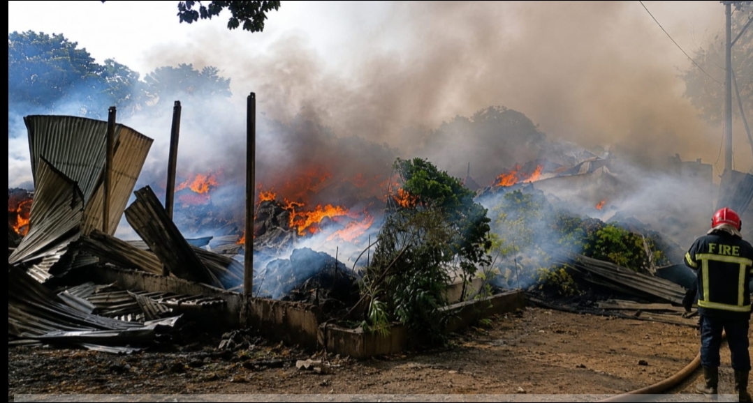 গাজীপুর কোনাবাড়ীর ঝুট গোডাউনের আগুন, পুড়ল ১২টি গুদাম