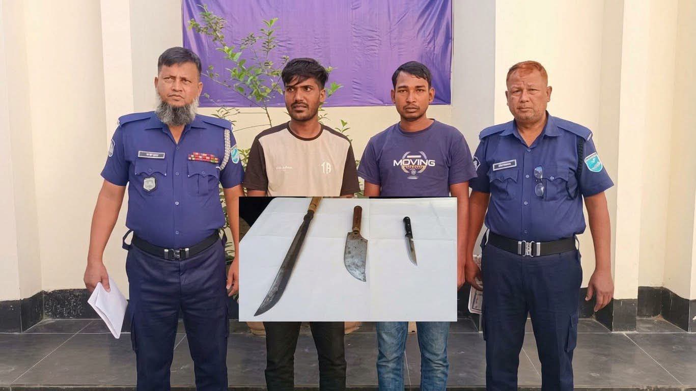 কালিয়াকৈরে দেশীয় অস্ত্র সহ -২ ডাকাত গ্রেফতার পুলিশের এসআই আহত